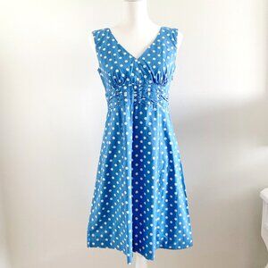 Boden Blue Polka Dot Dress